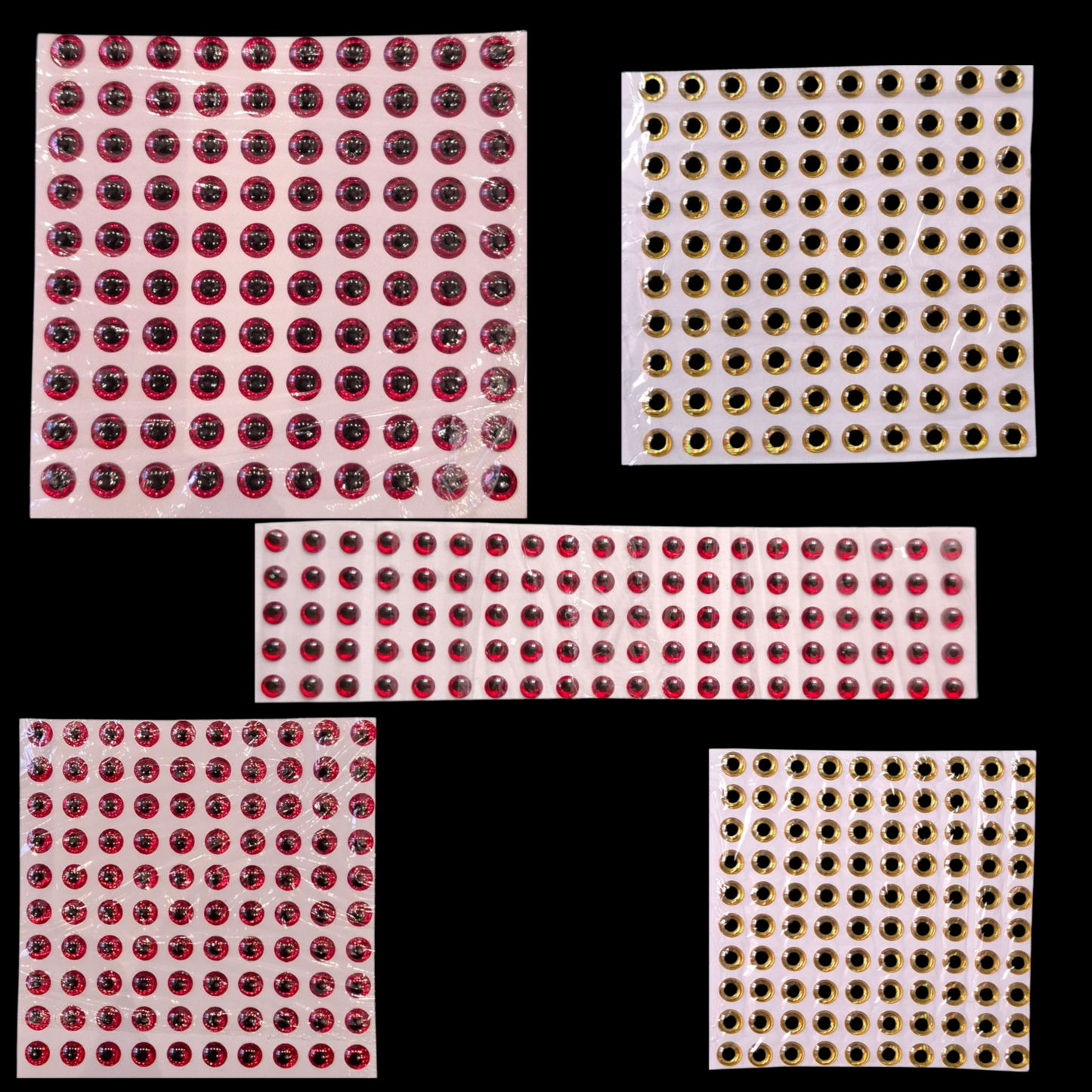 Pochette de 100 yeux autocollants